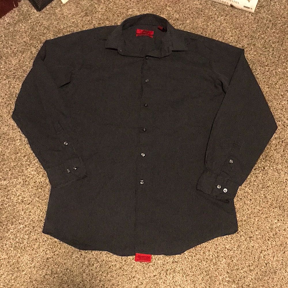 Alfani Mens Medium Fitted Dress Shirt